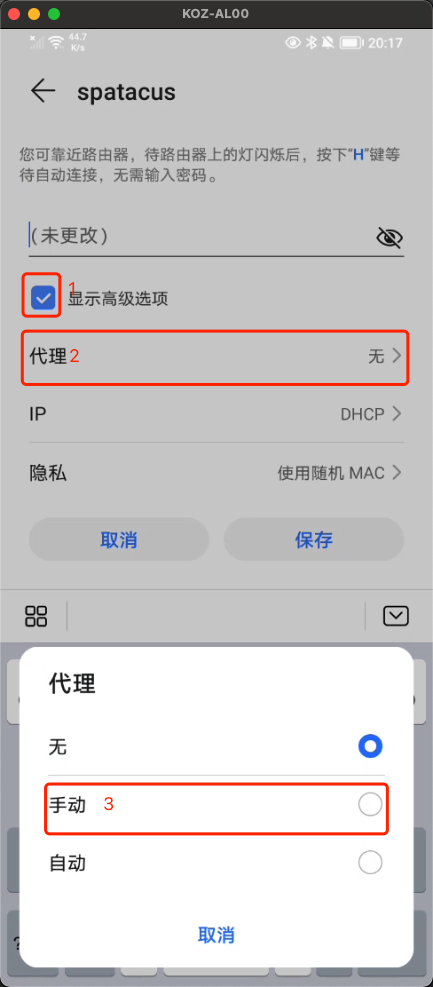 配置手机代理